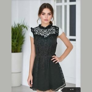 NWT Navy Blue lace dress by Manteau size M